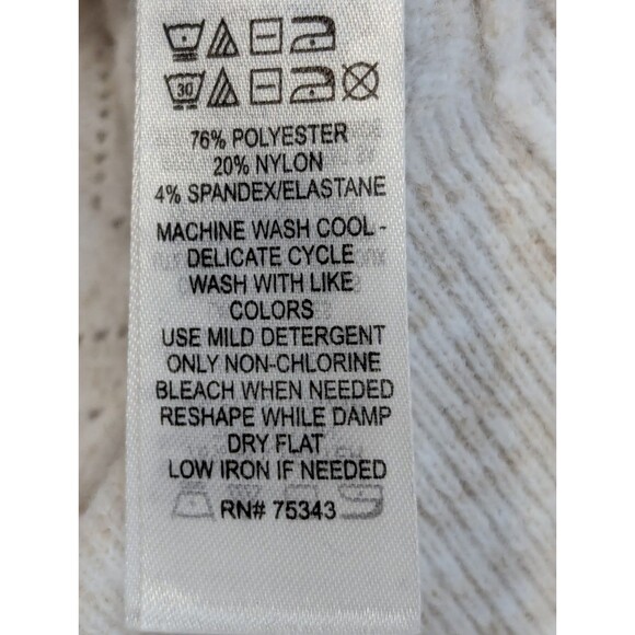 Off-Shoulder Cable Knit Sweater – Size S – Oatmeal Heather – NWT - Picture 7 of 8